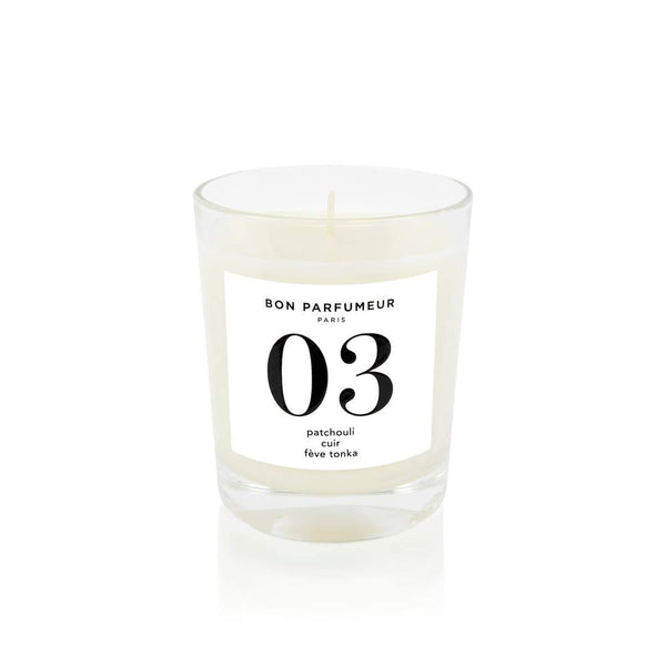 Candle 03: patchouli, leather, tonka bean 180g