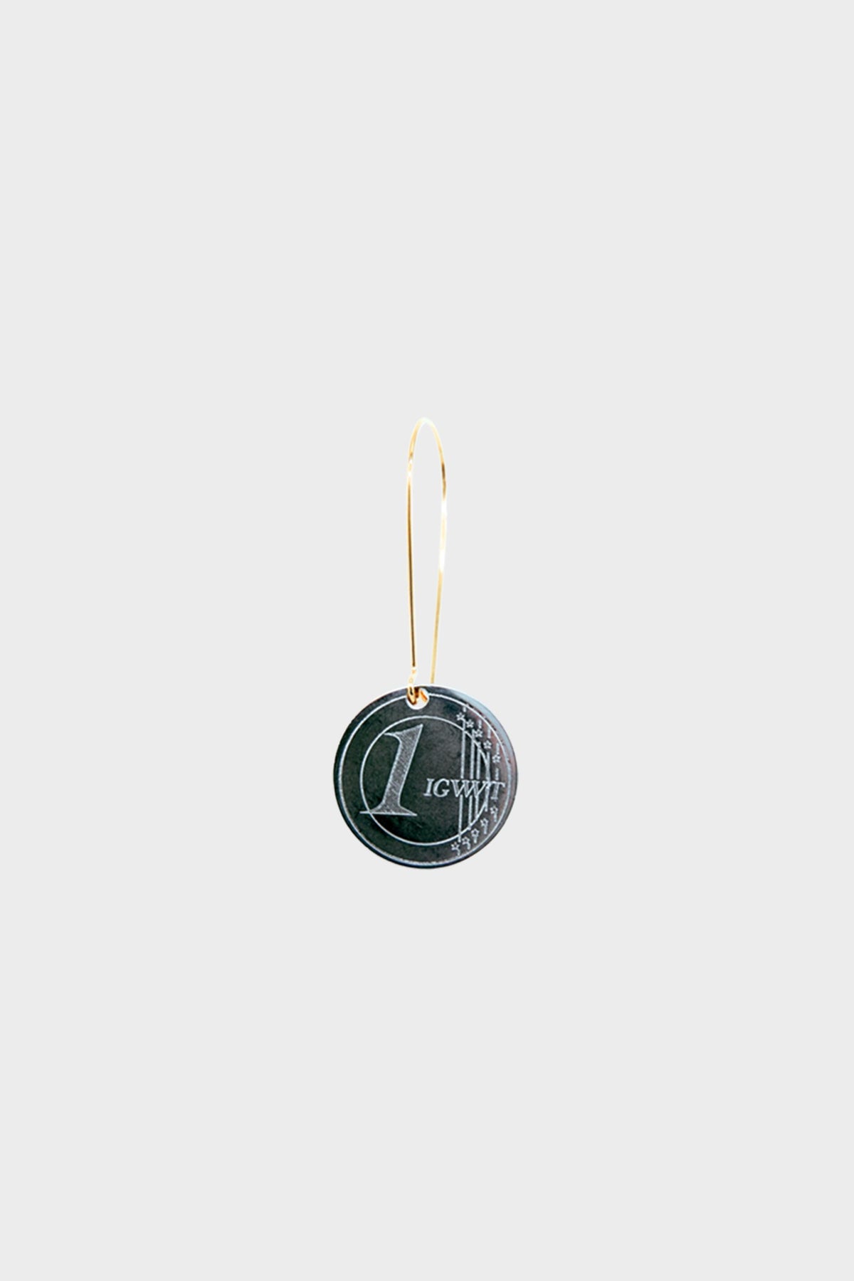 La Boucle d'oreille 1€ Silver