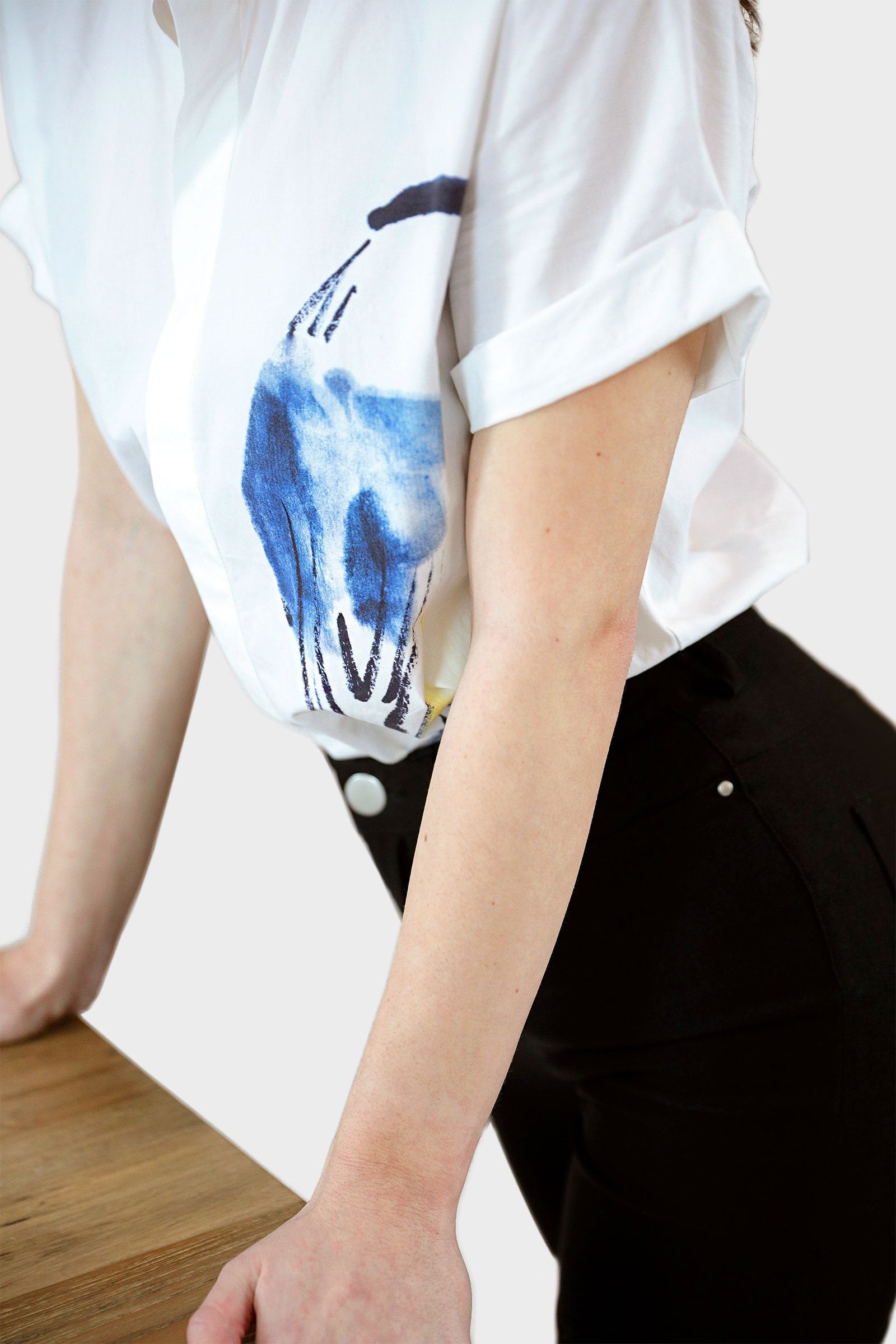 La Chemise Paint Bird Blue ISAL LABEL