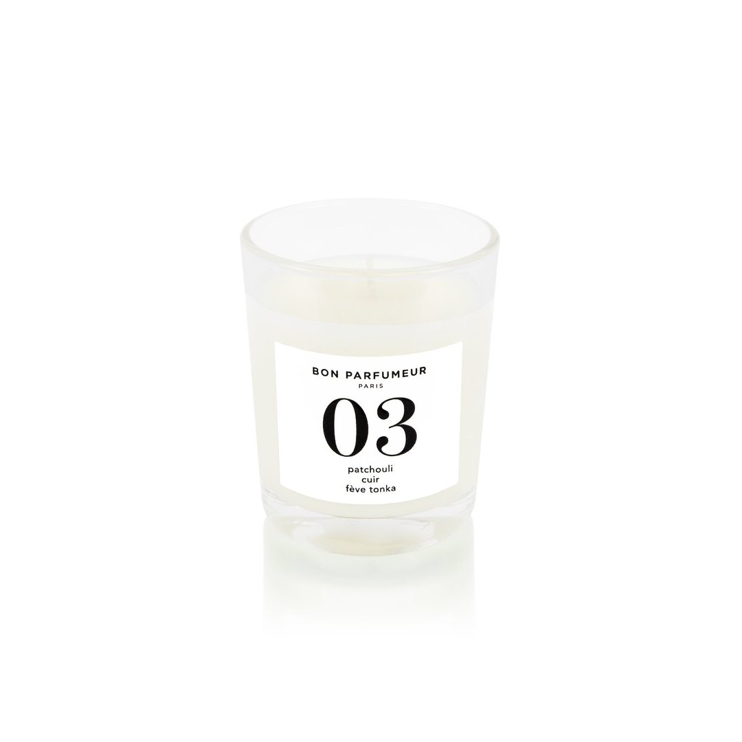 Small Candle 03: patchouli, leather, tonka bean